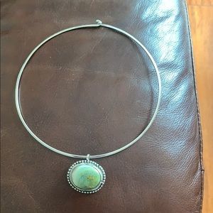 Sterling silver necklace w/ pendant/Made in Mexico